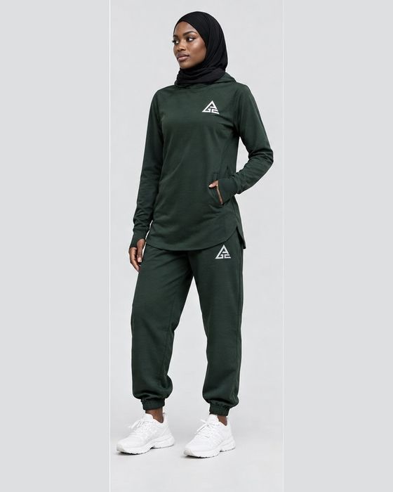 GE Forest Green Hijabi Set