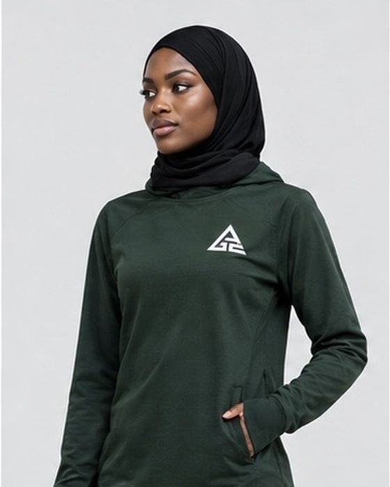 GE Forest Green Hijabi Set