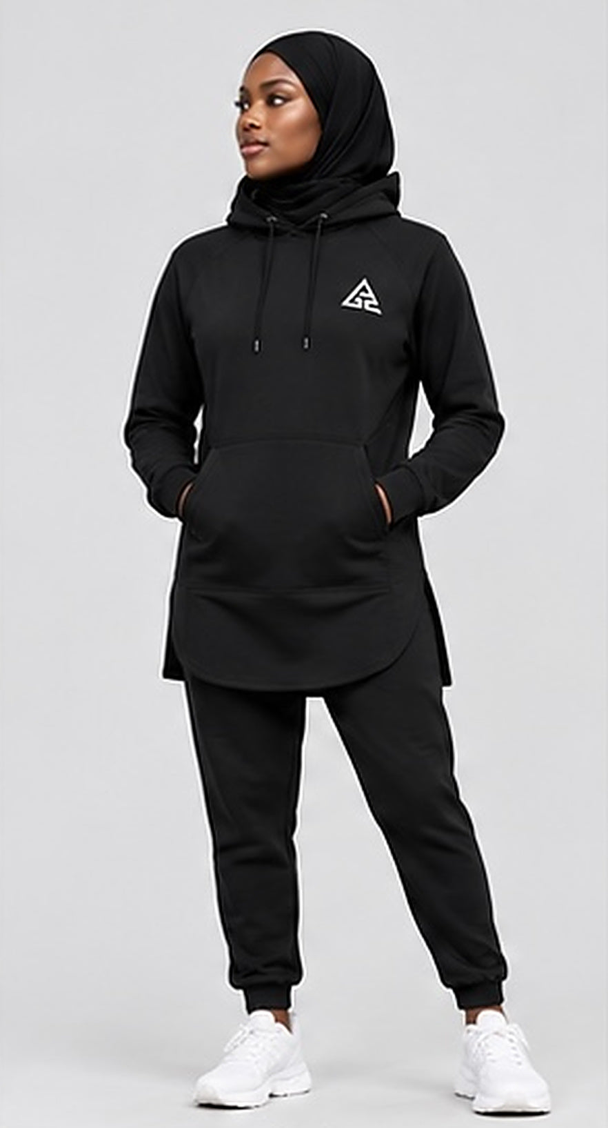 GE Modest Elongated Hoodie & Joggers Set