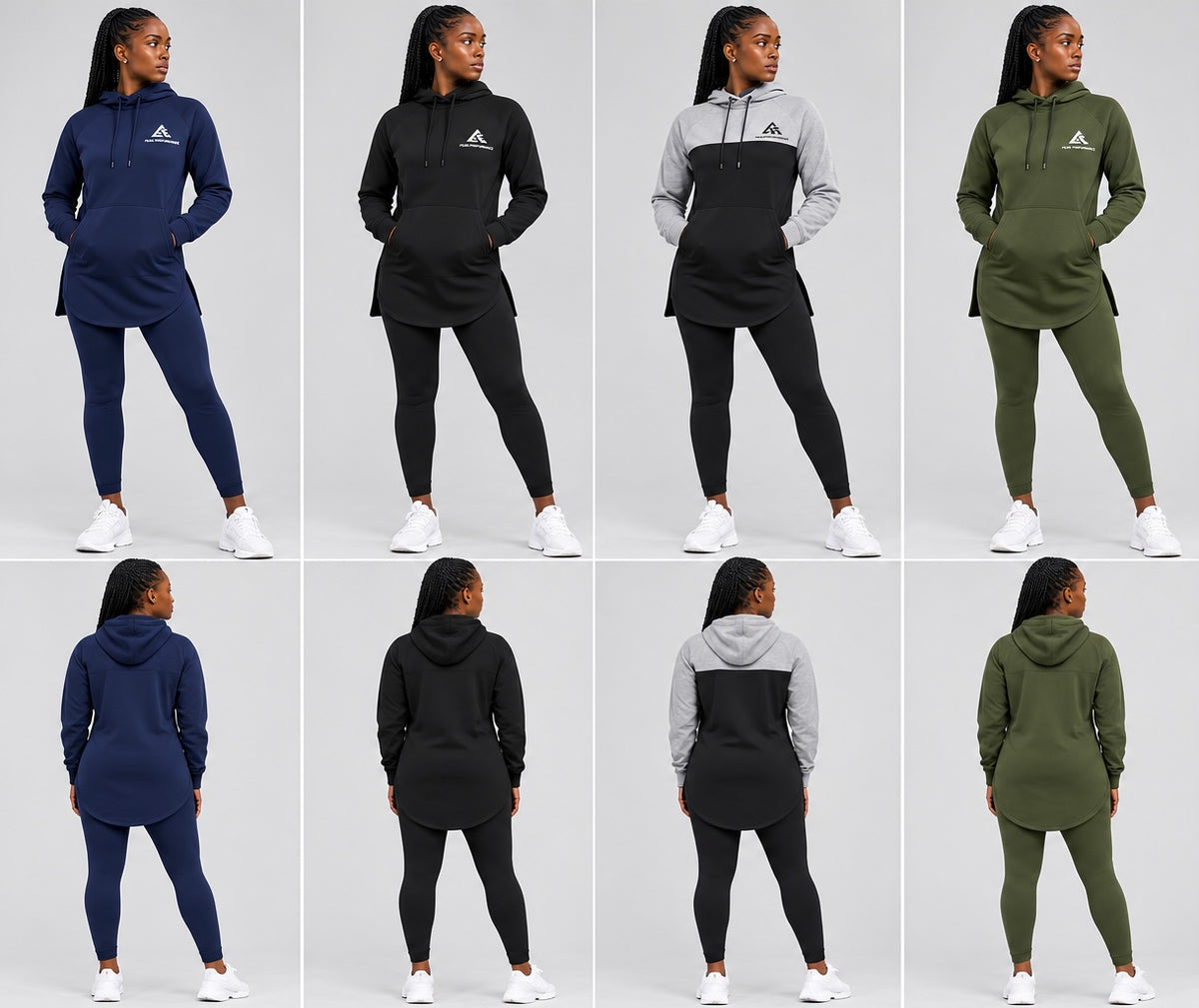 GE Modest Elongated Hoodie & Leggings Set