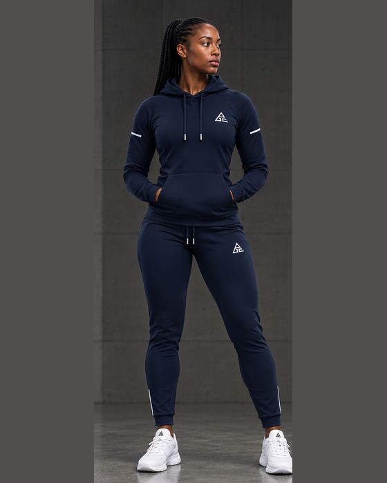 GE Navy Blue Performance Tracksuit Set Female